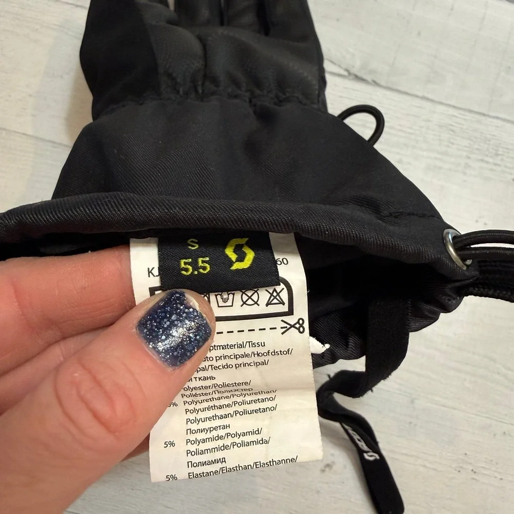 Scott Ultimate Warm Gloves Womens Size small 5.5 Black